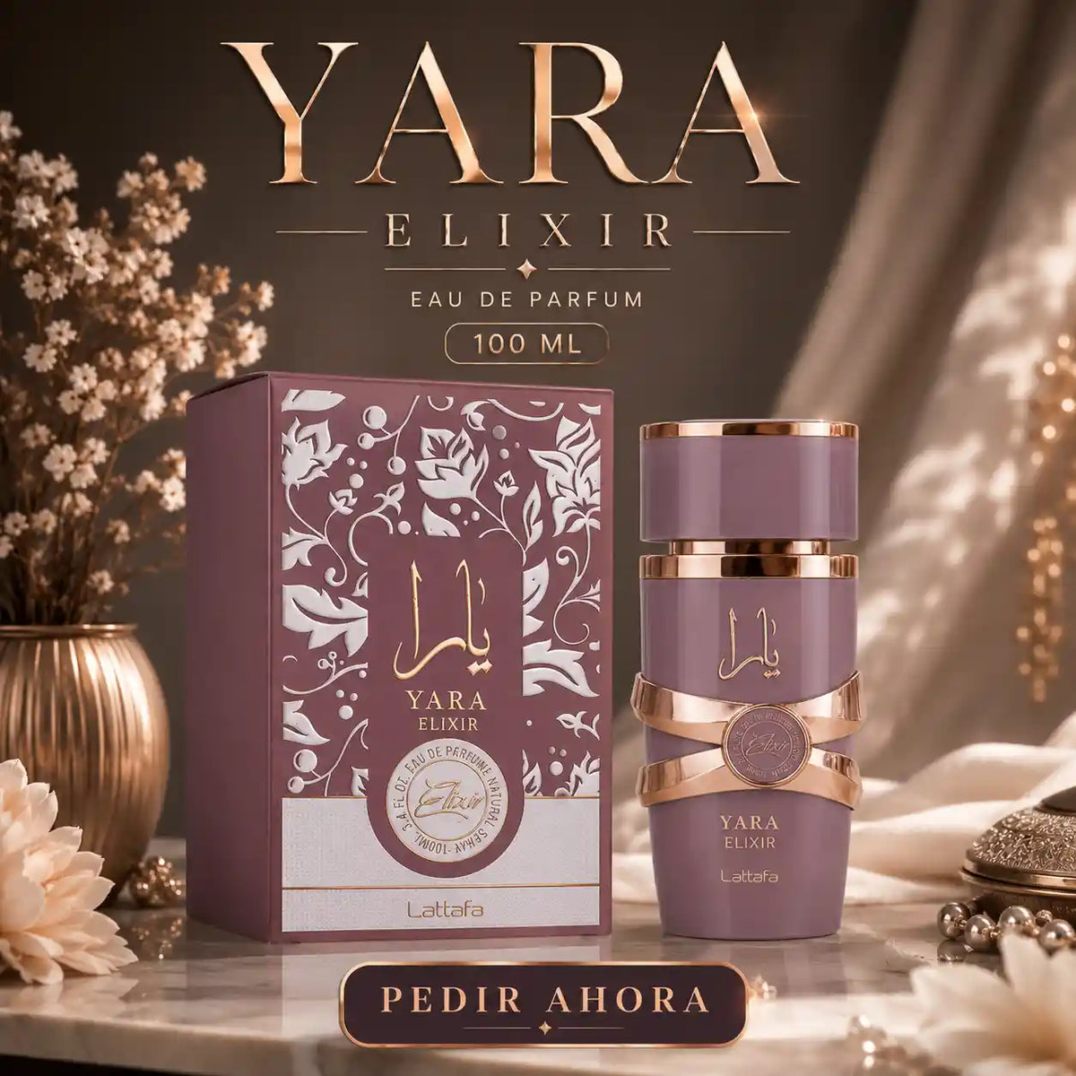 YARA ELIXIR + PERFUMERO RECARGABLE (DAMA)