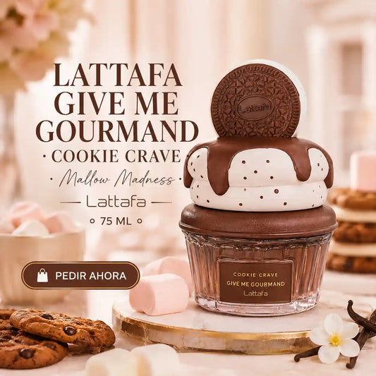 LATTAFA GIVE ME GOURMAND COOKIE CRAVE + PERFUMERO (DAMA)