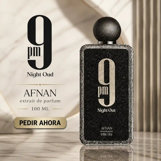 9 PM NIGHT OUD ESTUCHE + PERFUMERO (CABALLERO)