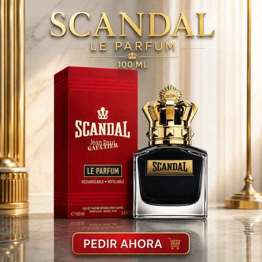 SCANDAL MEN PARFUM + PERFUMERO RECARGABLE (CABALLERO)