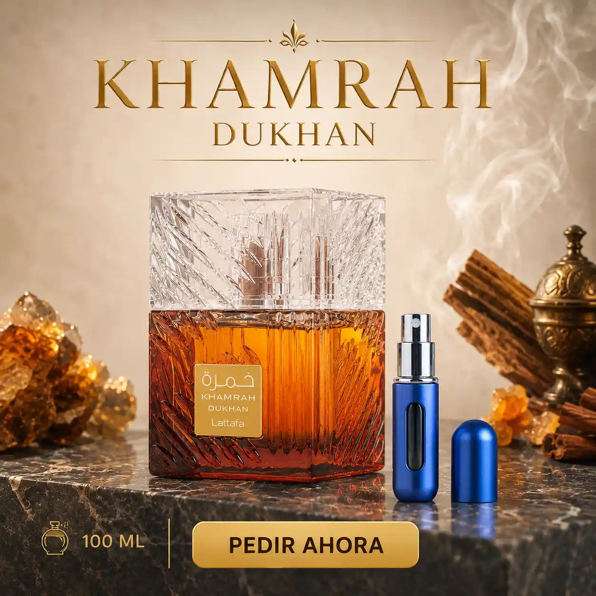 KHAMRAH DUNKAN ESTUHCE DE LUJO + PERFUMERO RECARGABLE (UNISEX)