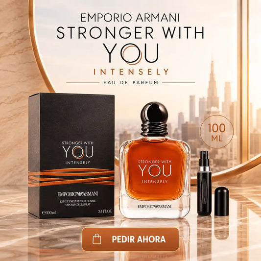 STRONGER WHIT YOU INTENSELY 100 ML + PERFUMERO RECARGABLE (CABALLERO)