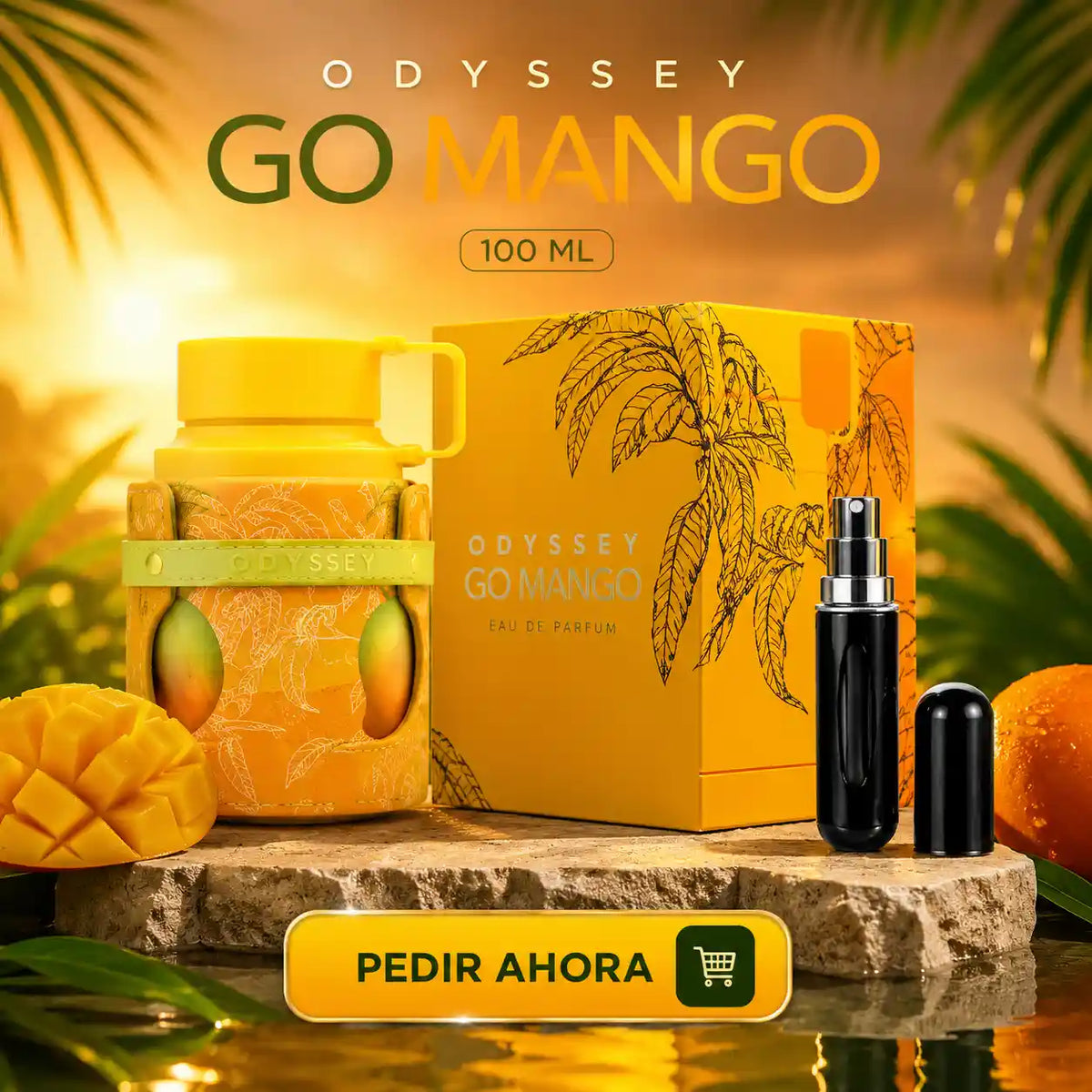 ODYSSEY GO MANGO MAS UN PERFUMERO RECARGABLE (UNISEX)