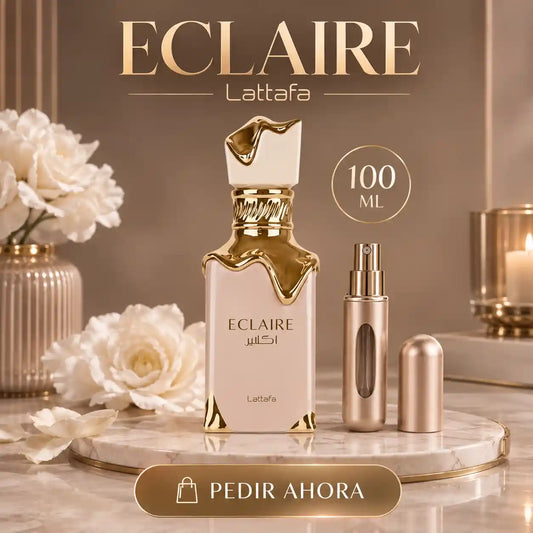 ECLAIRE LATTAFA + UN PERFUMERO RECARGABLE (DAMA)