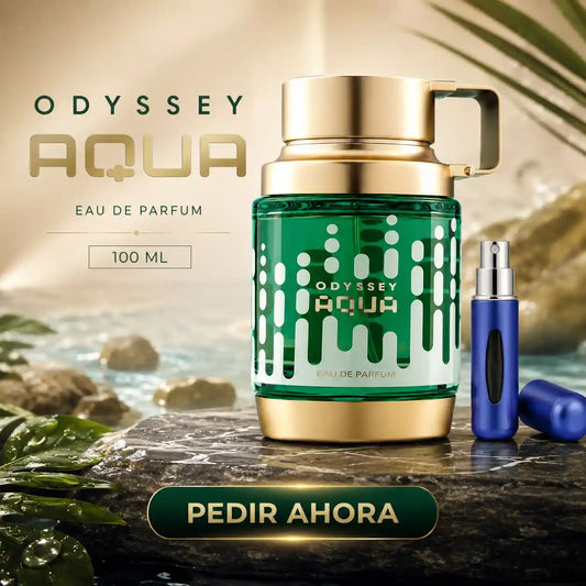 ODYSSEY AQUA + PERFUMERO RECARGABLE (CABALLERO)