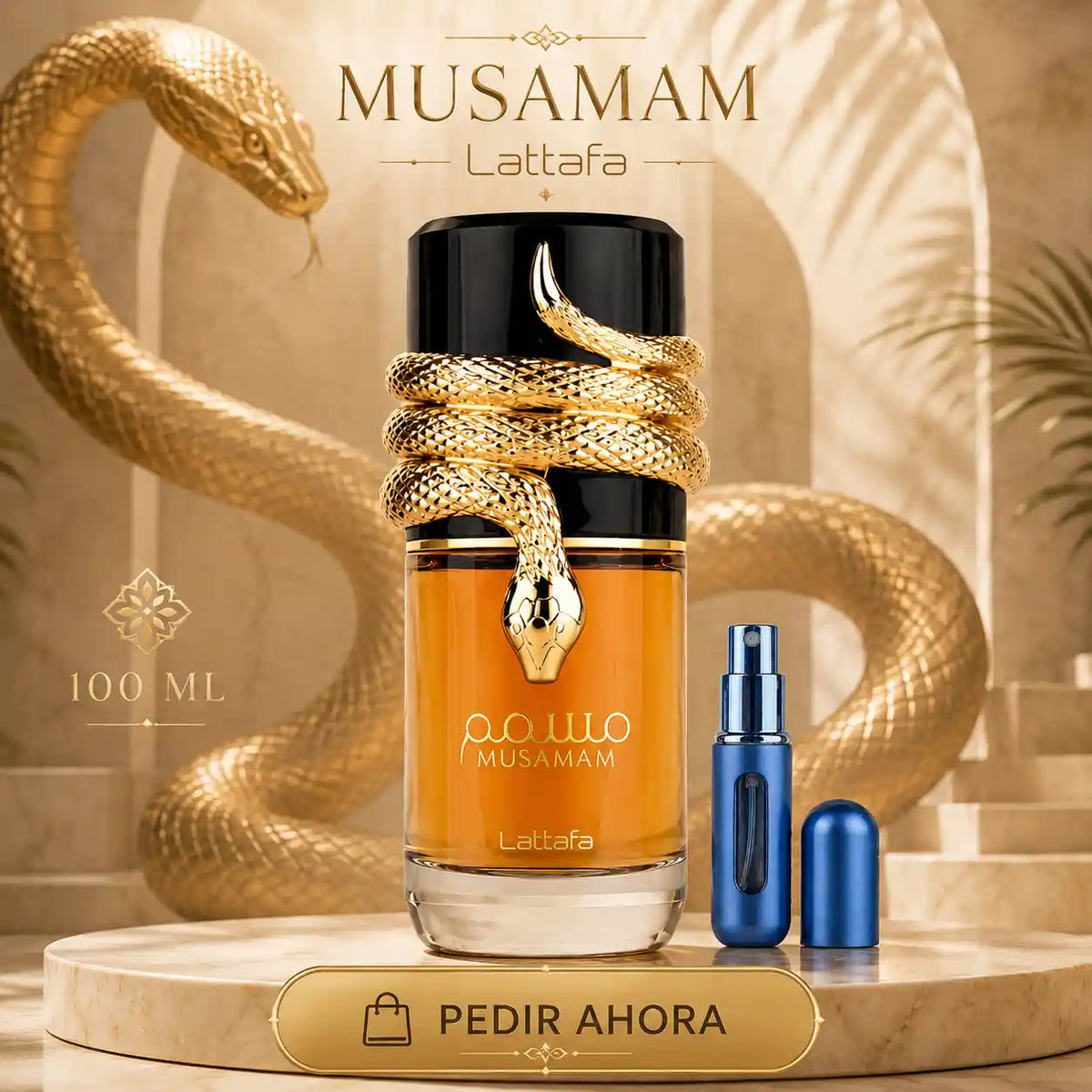 MUSAMAM CAFE + PERFUMERO RECARGABLE (UNISEX)