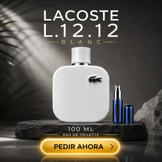LACOSTE BLANCA 100 ML + PERFUMERO RECARGABLE