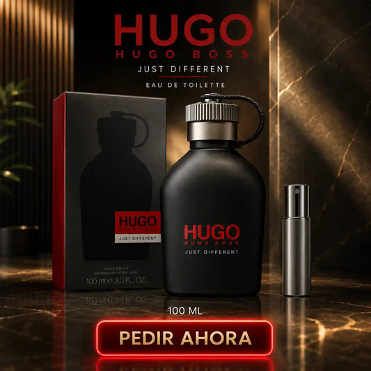HUGO BOSS JUST DIFFERENT 100 ML + PERFUMERO RECARGABLE GRATIS