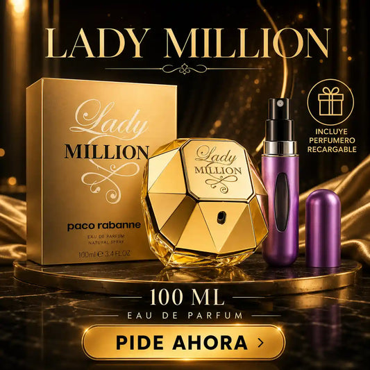 LADY MILLION 100 ML + PERFUMERO RECARGABLE (DAMA)