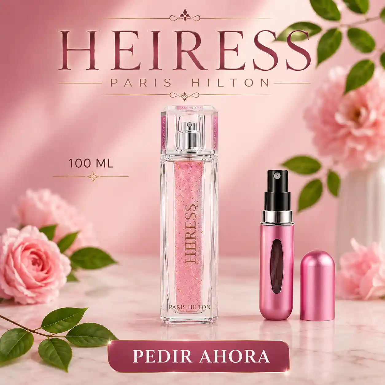 HEIRESS 100 ML + PERFUMERO RECARGABLE GRATIS