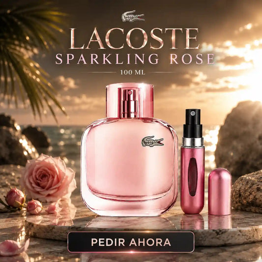 LACOSTE SPARKLING 100 ML + PERFUMERO RECARGABLE (DAMA)