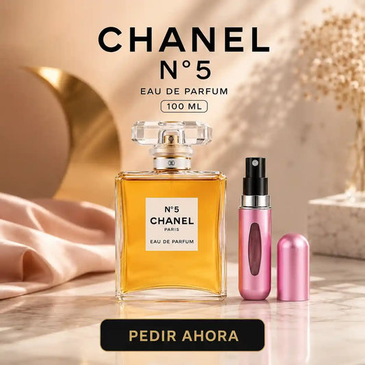 CHANEL #5 100 ML + PERFUMERO RECARGABLE (GRATIS)