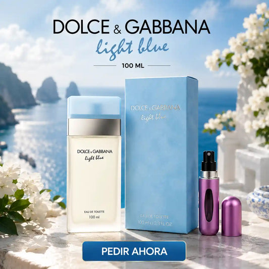 LIGHT BLUE FEM DOLCE GABBANA 100 ML MAS PERFUMERO RECARGABLE (DAMA)