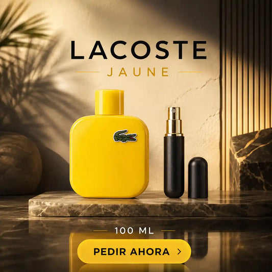 LACOSTE AMARILLA 100 ML + PERFUMERO (CABALLERO)