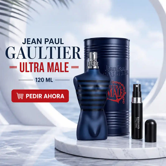 JEAN PAUL ULTRAMALE 120 ML + PERFUMERO RECARGABLE (CABALLERO)
